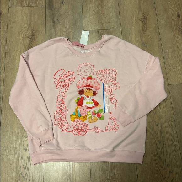 Strawberry Shortcake Sweaters - Pink Graphic Sweatshirt
